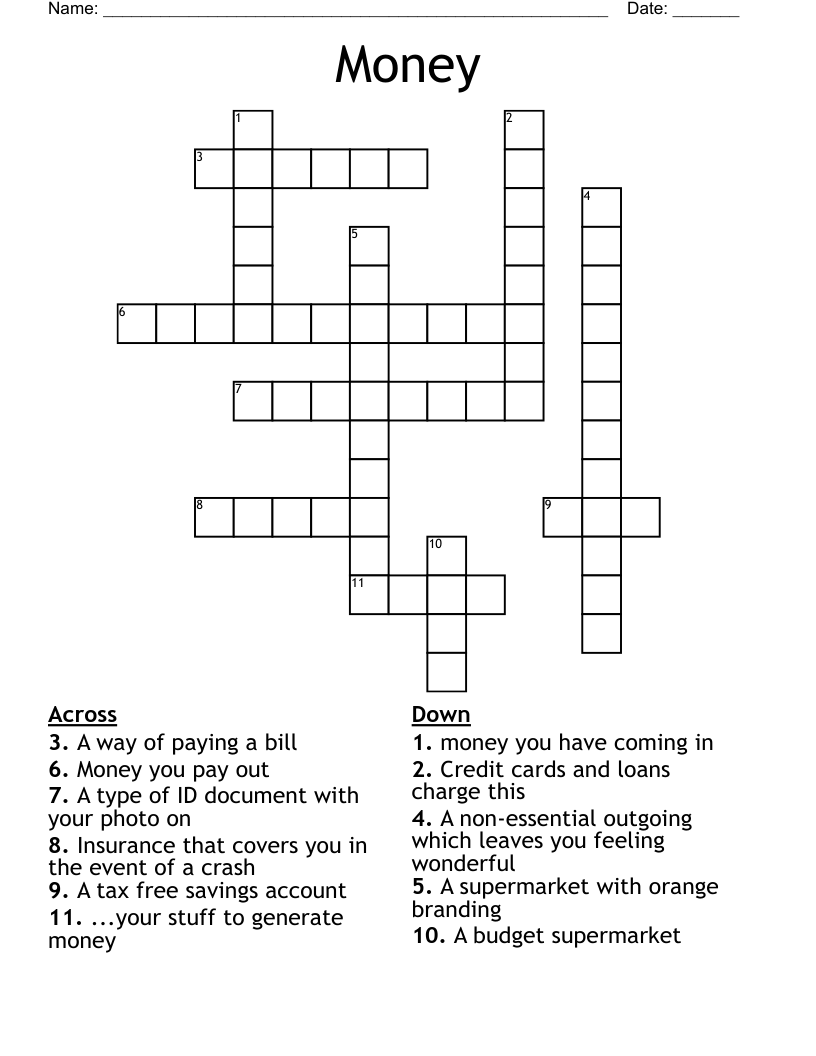 Money Crossword