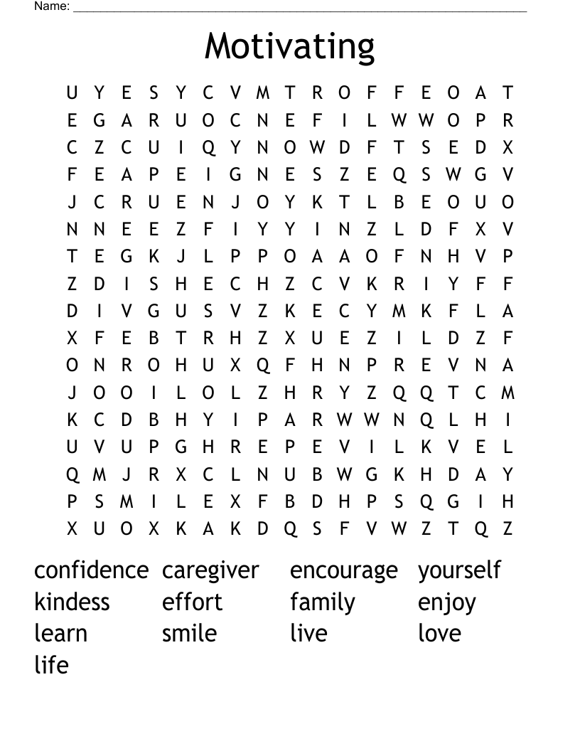 Motivating Word Search