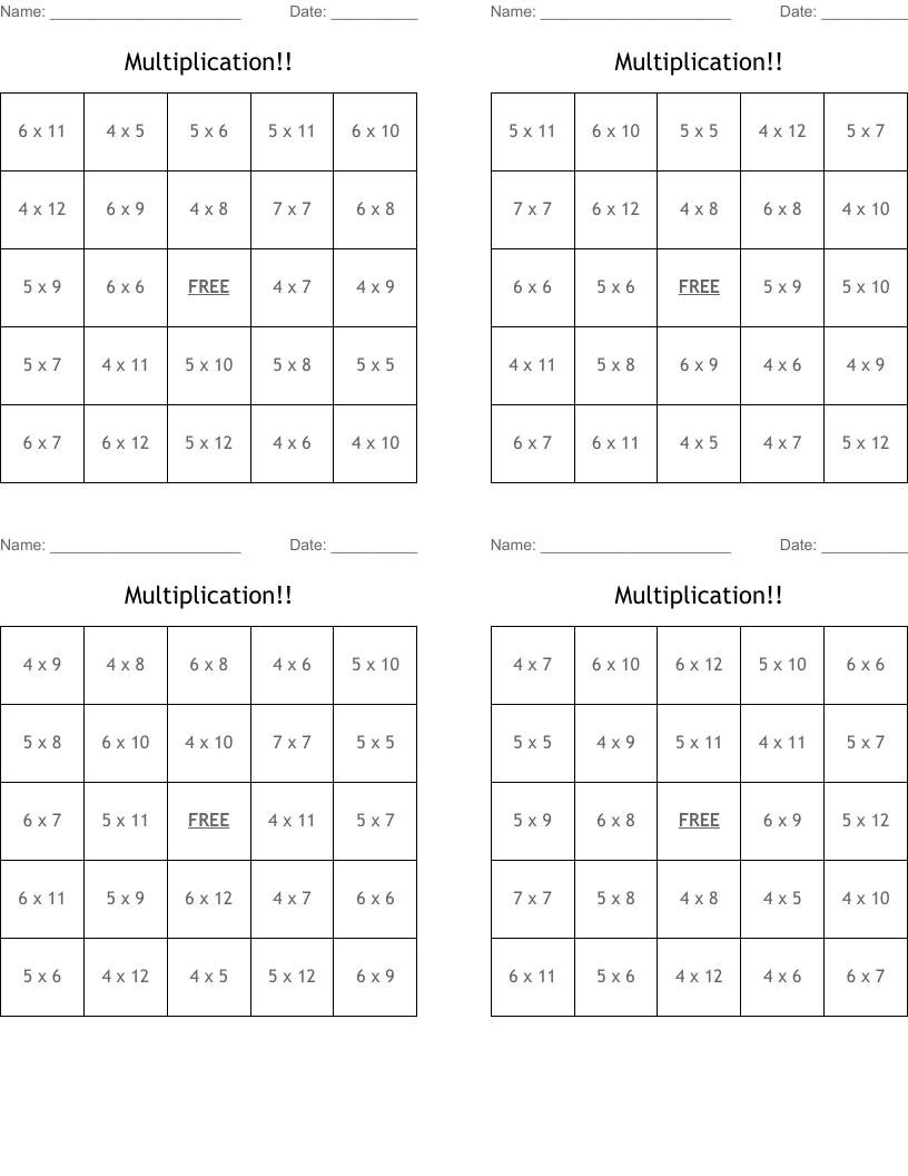 Multiplication!!