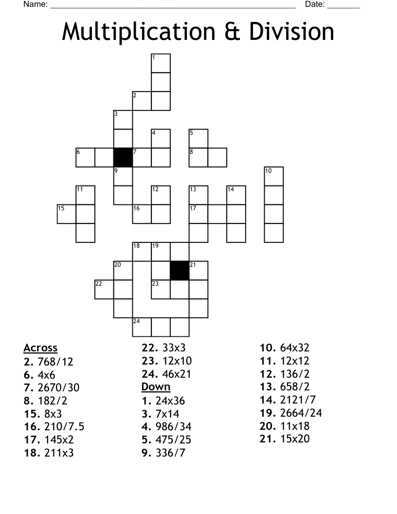 Multiplication & Division
