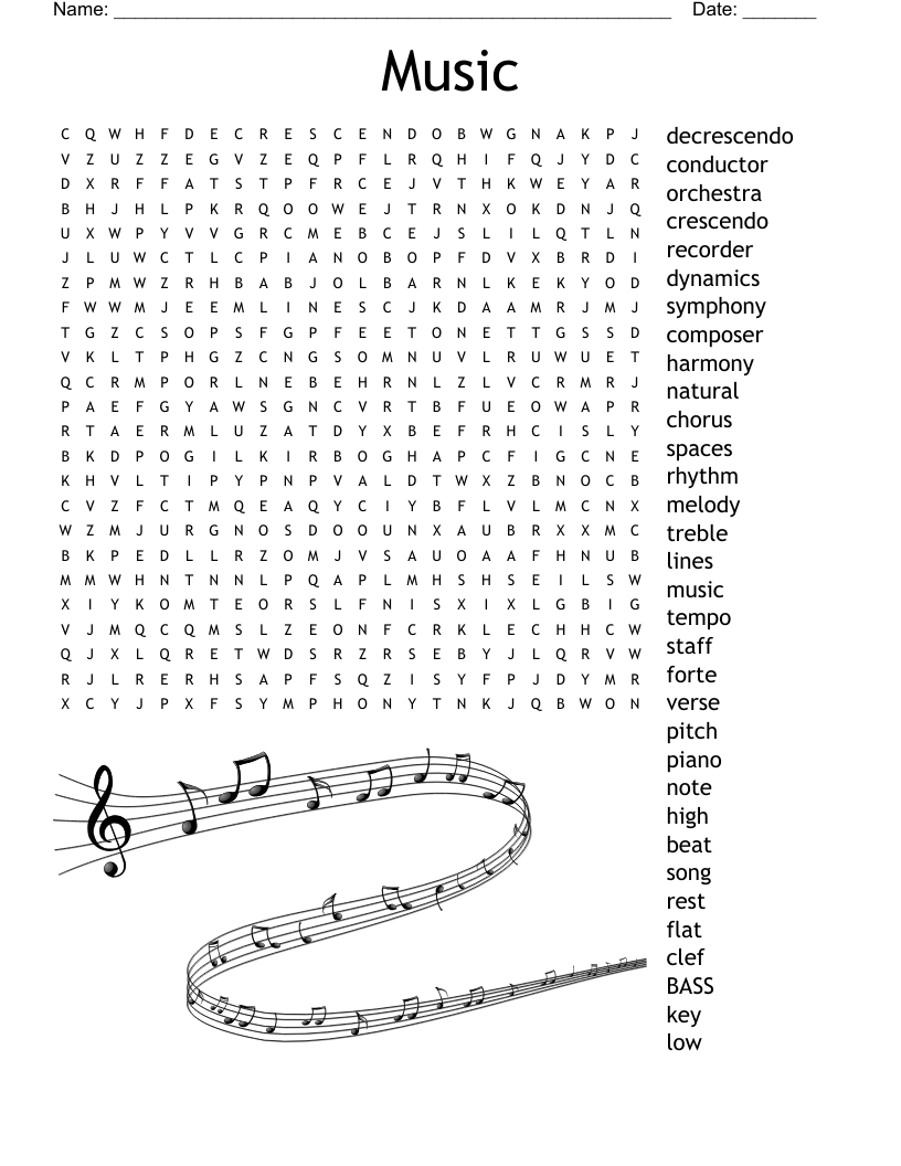 Music Word Search