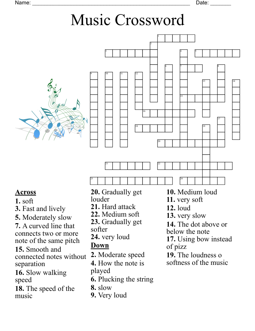 Music Crossword
