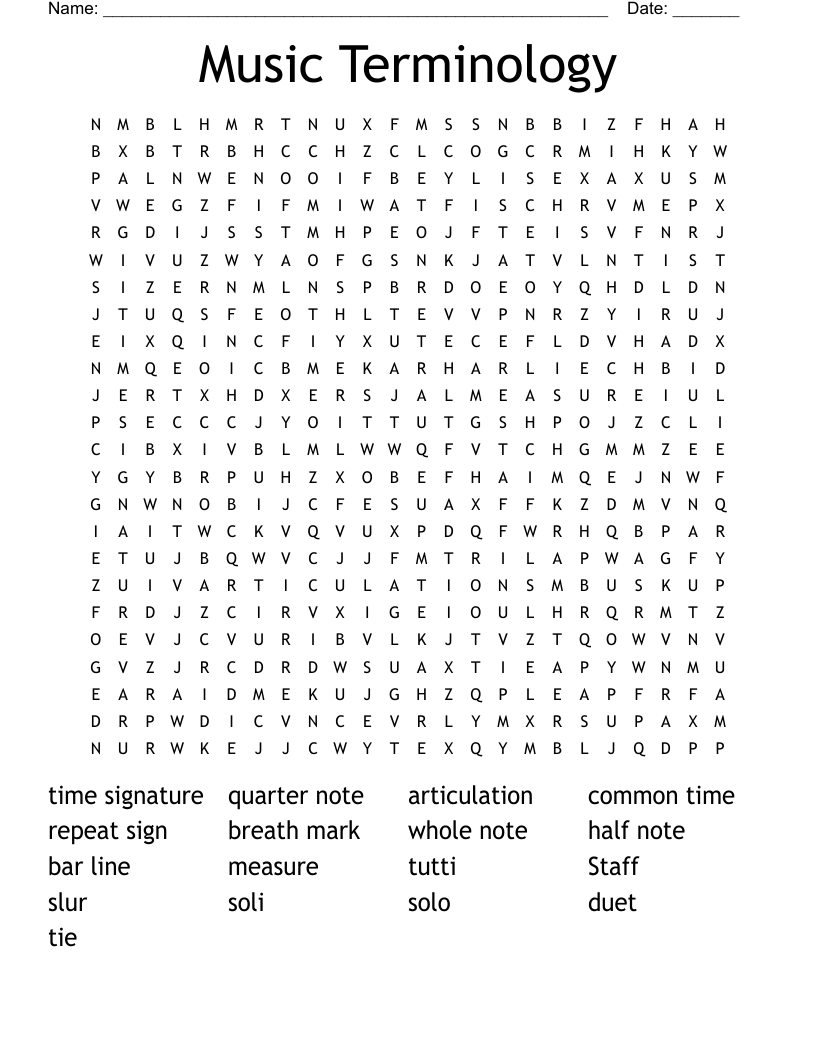Music Terminology 