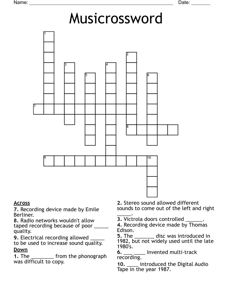 Musicrossword
