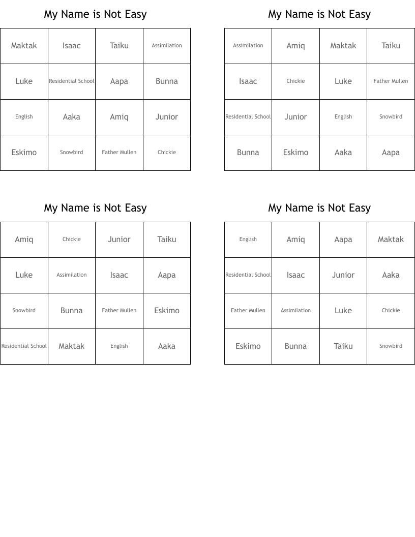 My Name is Not Easy