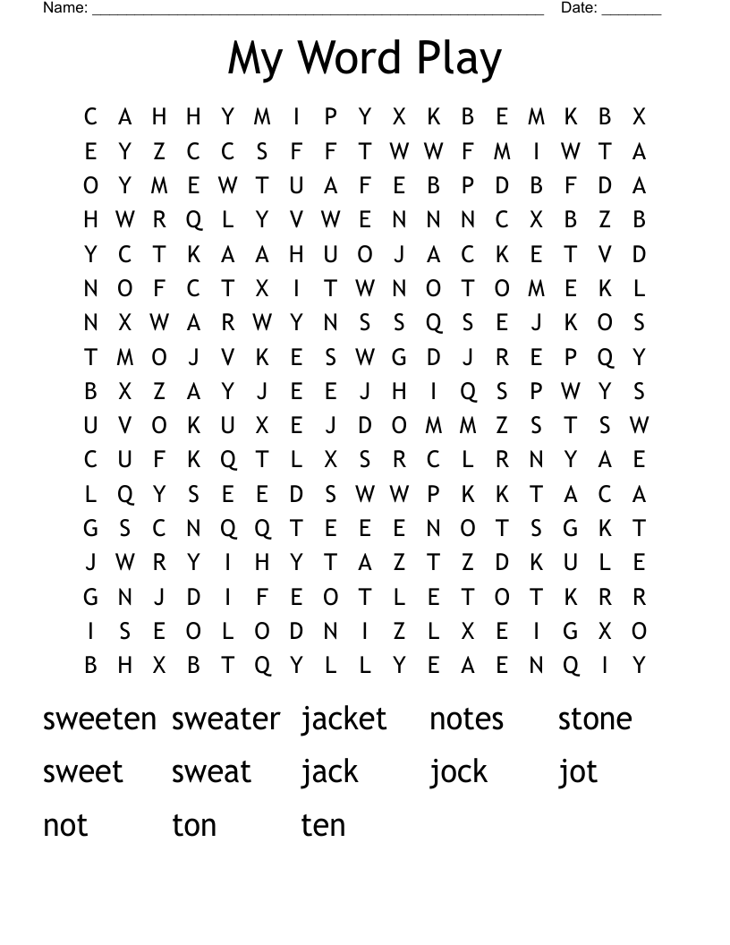 My Word Play Word Search