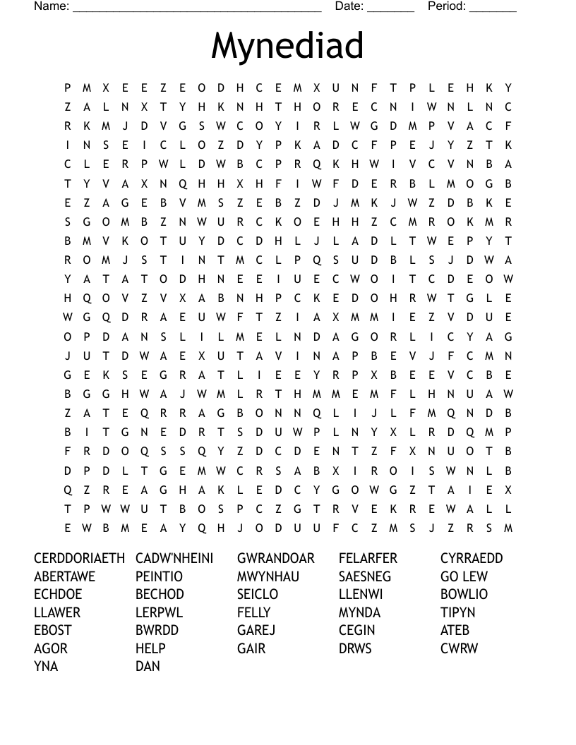 Mynediad Word Search