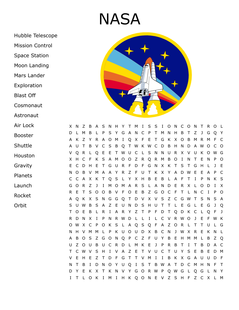 NASA Word Search
