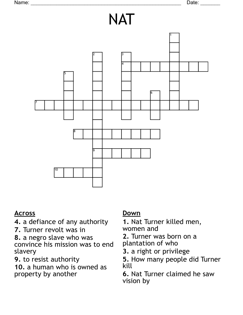 NAT  Crossword