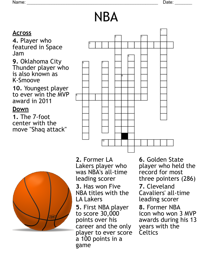 NBA Crossword