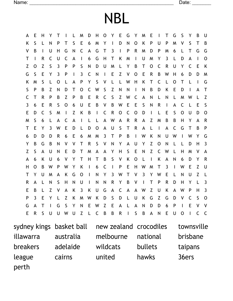 NBL Word Search