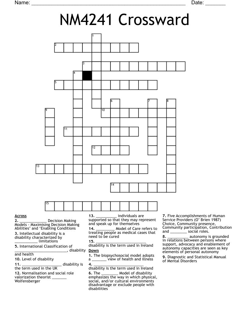 NM4241 Crossward Crossword