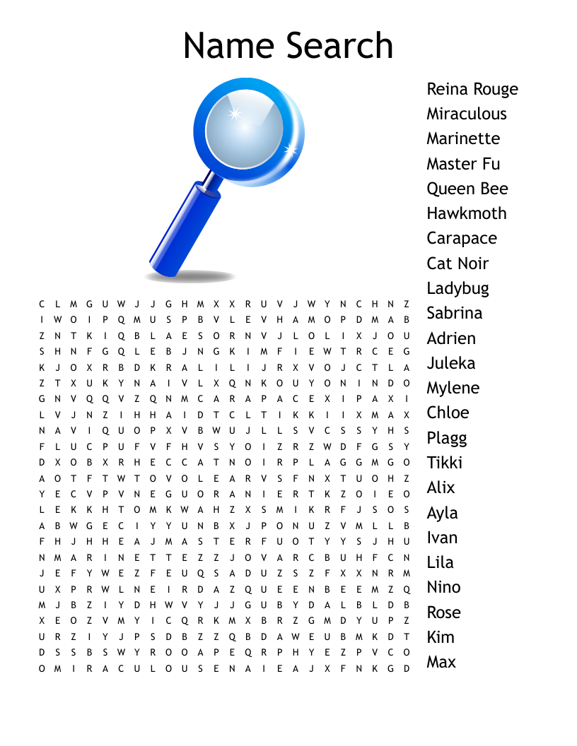 Name Search Word Search