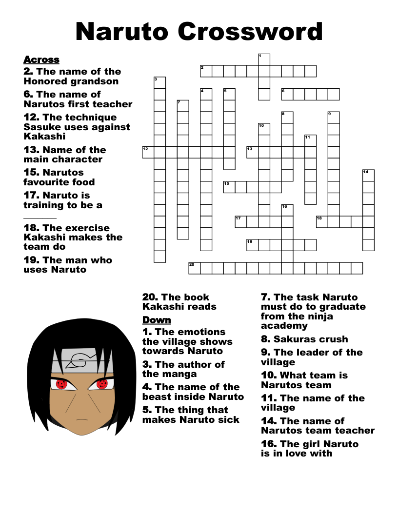 Naruto Crossword