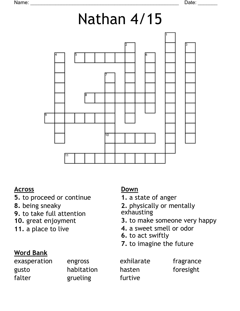 Nathan 4/15 Crossword