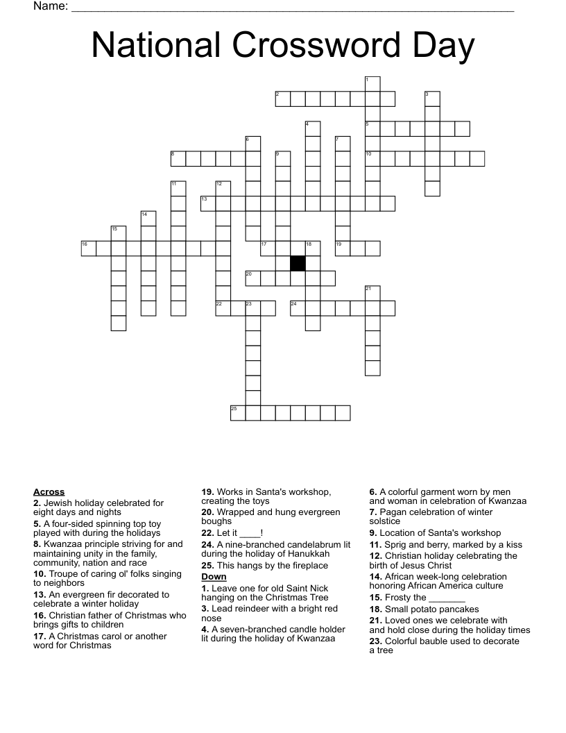 National Crossword Day