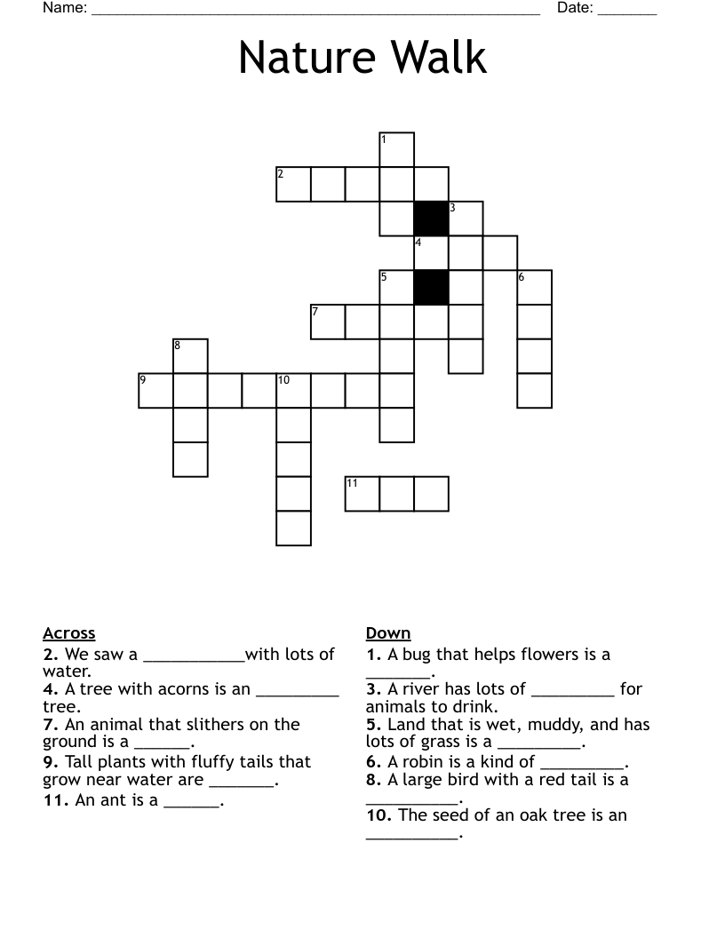 Nature Walk Crossword