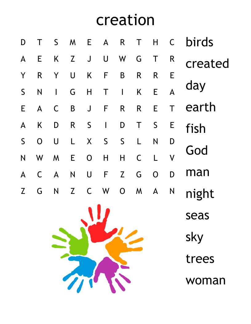 creation Word Search