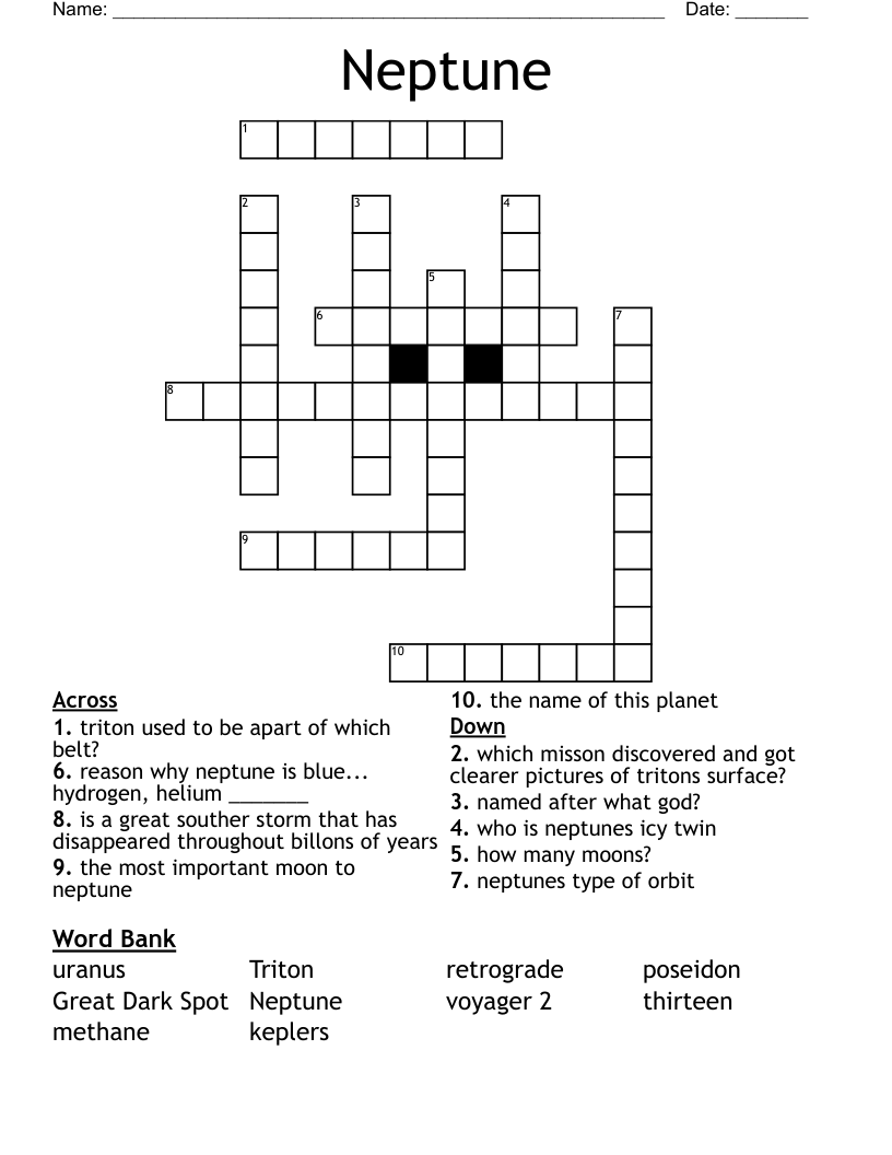 Neptune Crossword