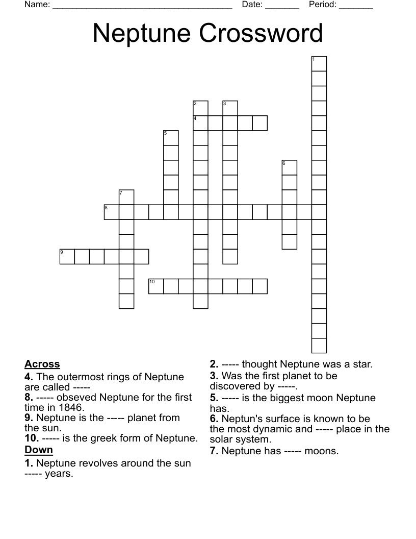 Neptune Crossword