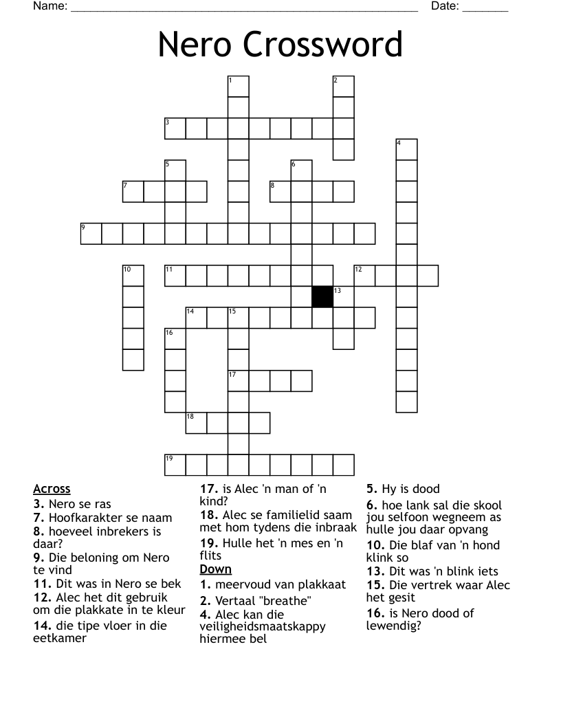 Nero Crossword
