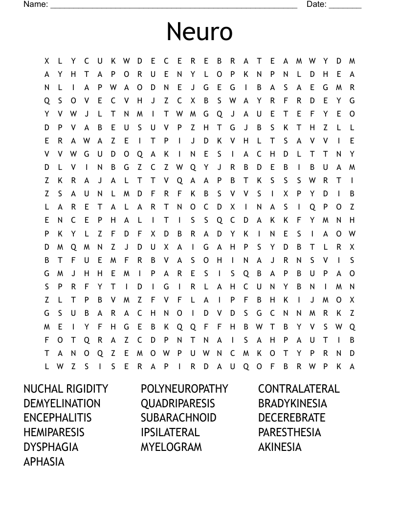 Neuro Word Search