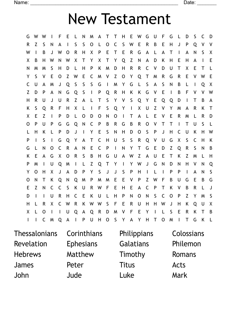 New Testament Word Search