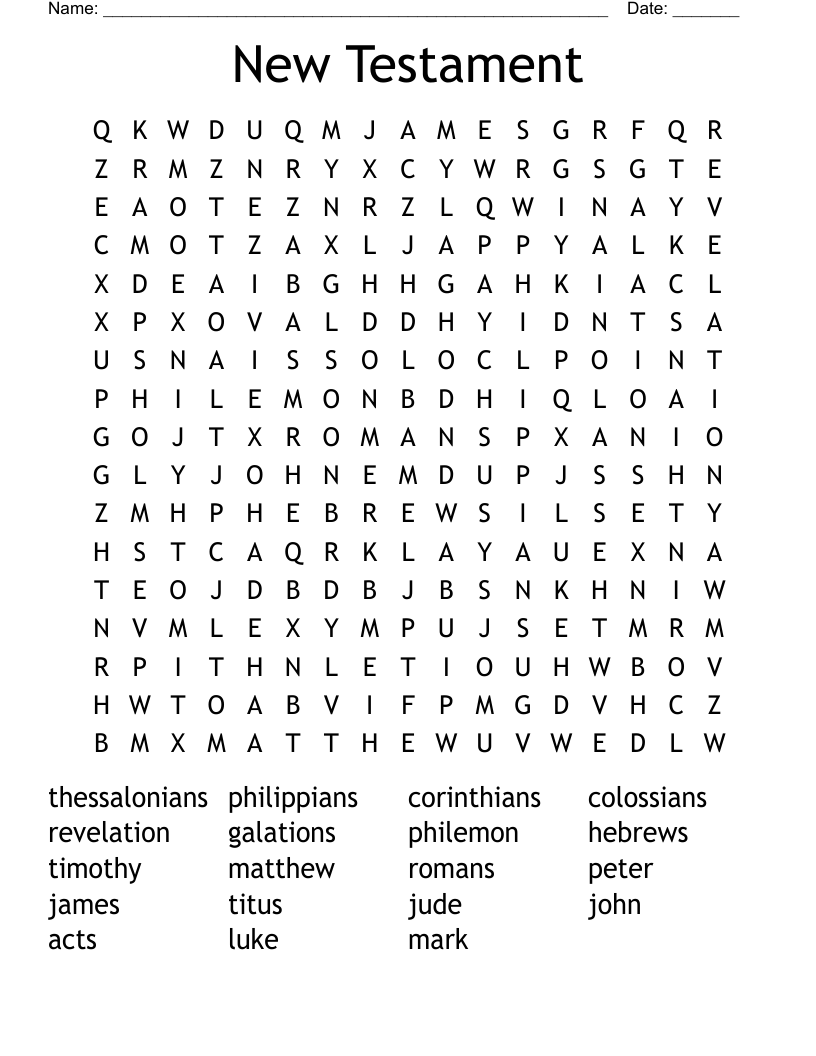 New Testament Word Search