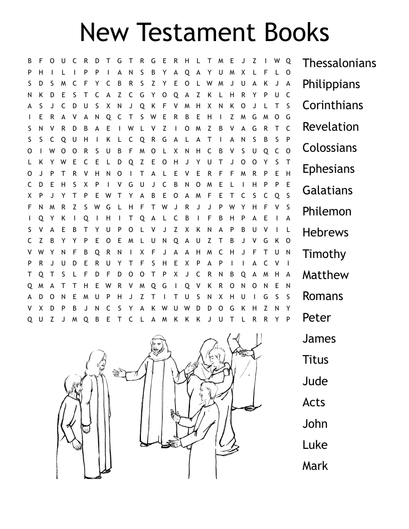 New Testament Books Word Search