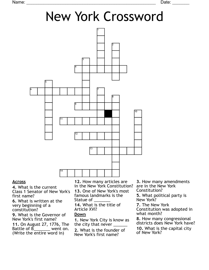 New York Crossword