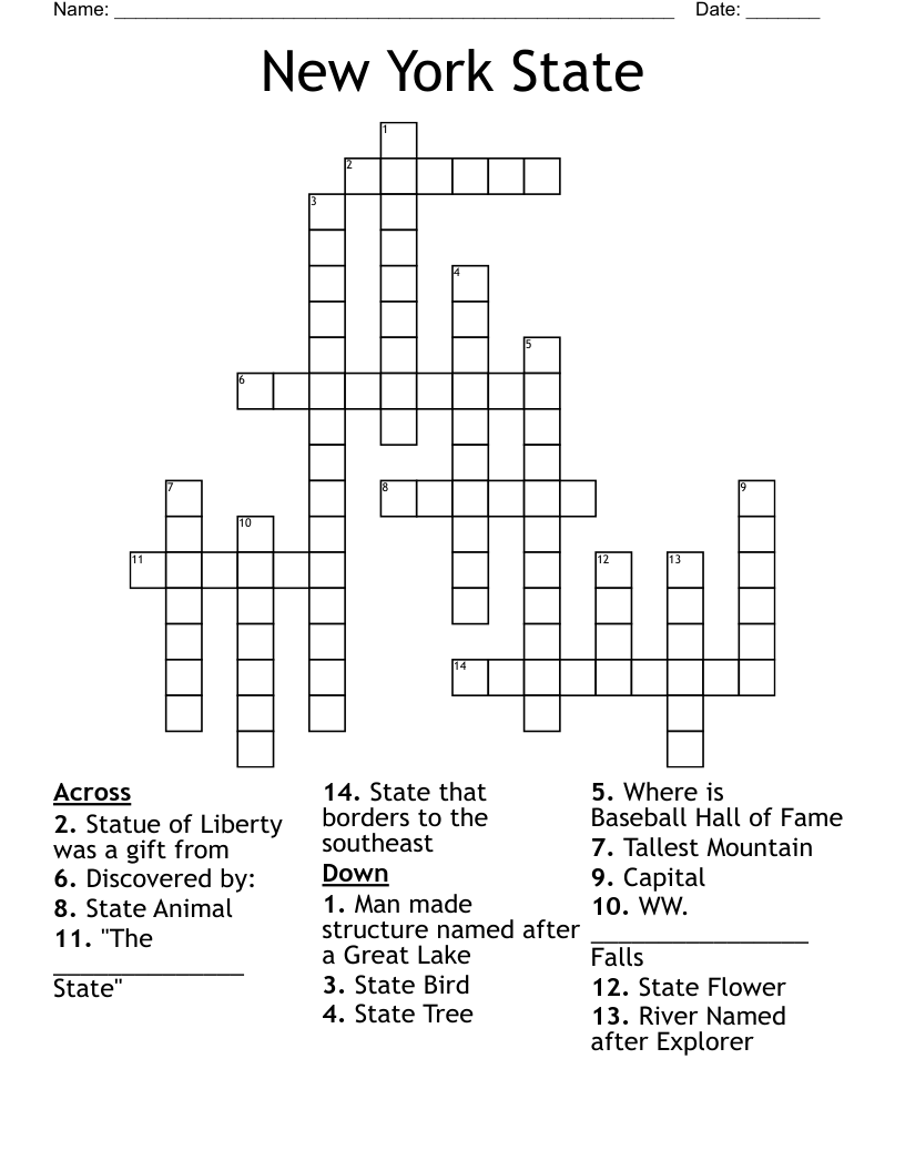 New York State Crossword