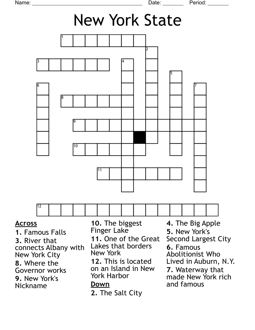 New York State Crossword