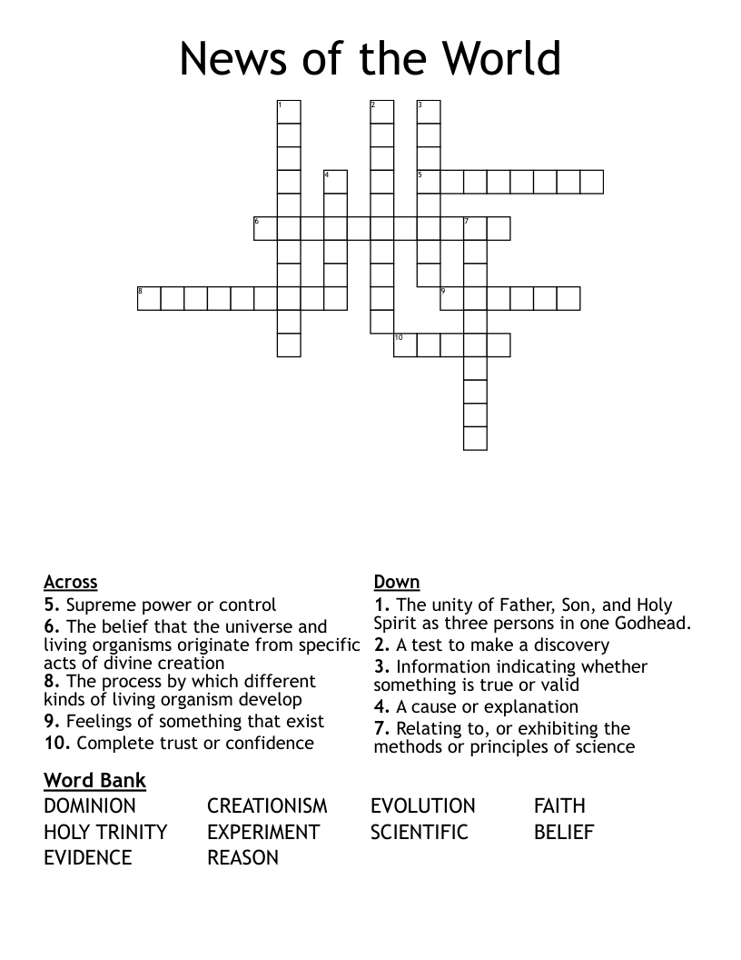 News of the World Crossword