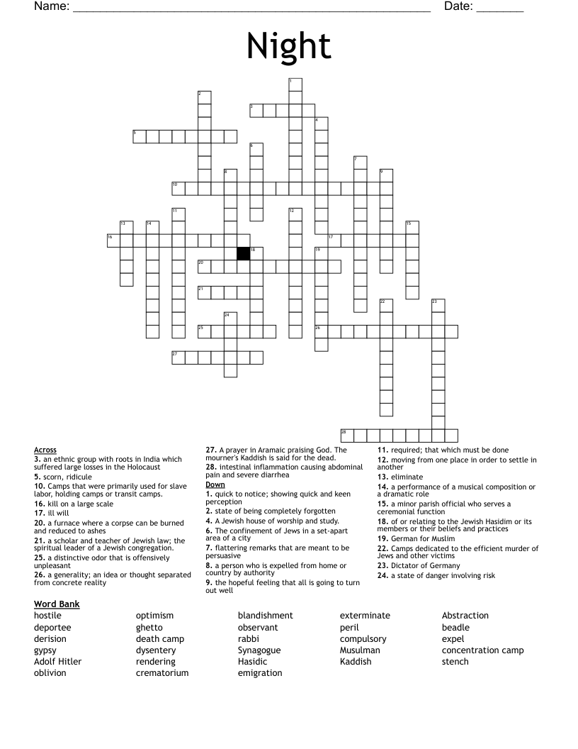 Night Crossword