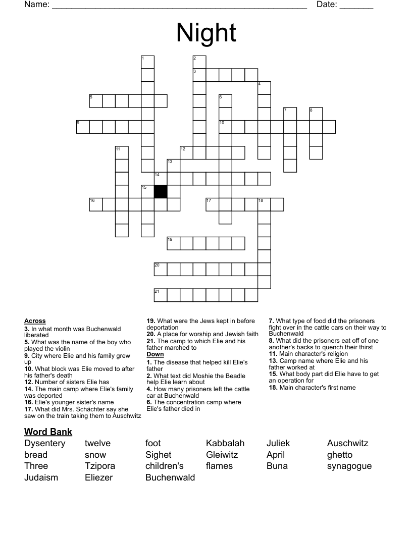 Night Crossword