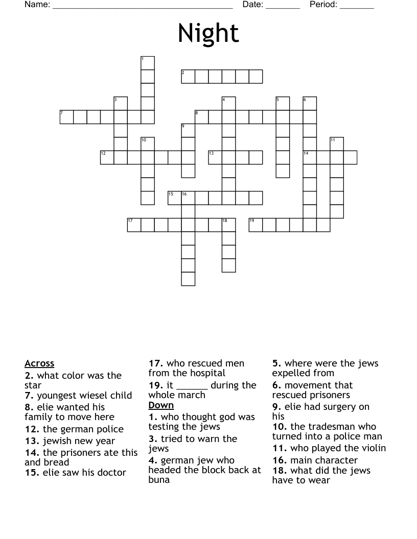 Night Crossword