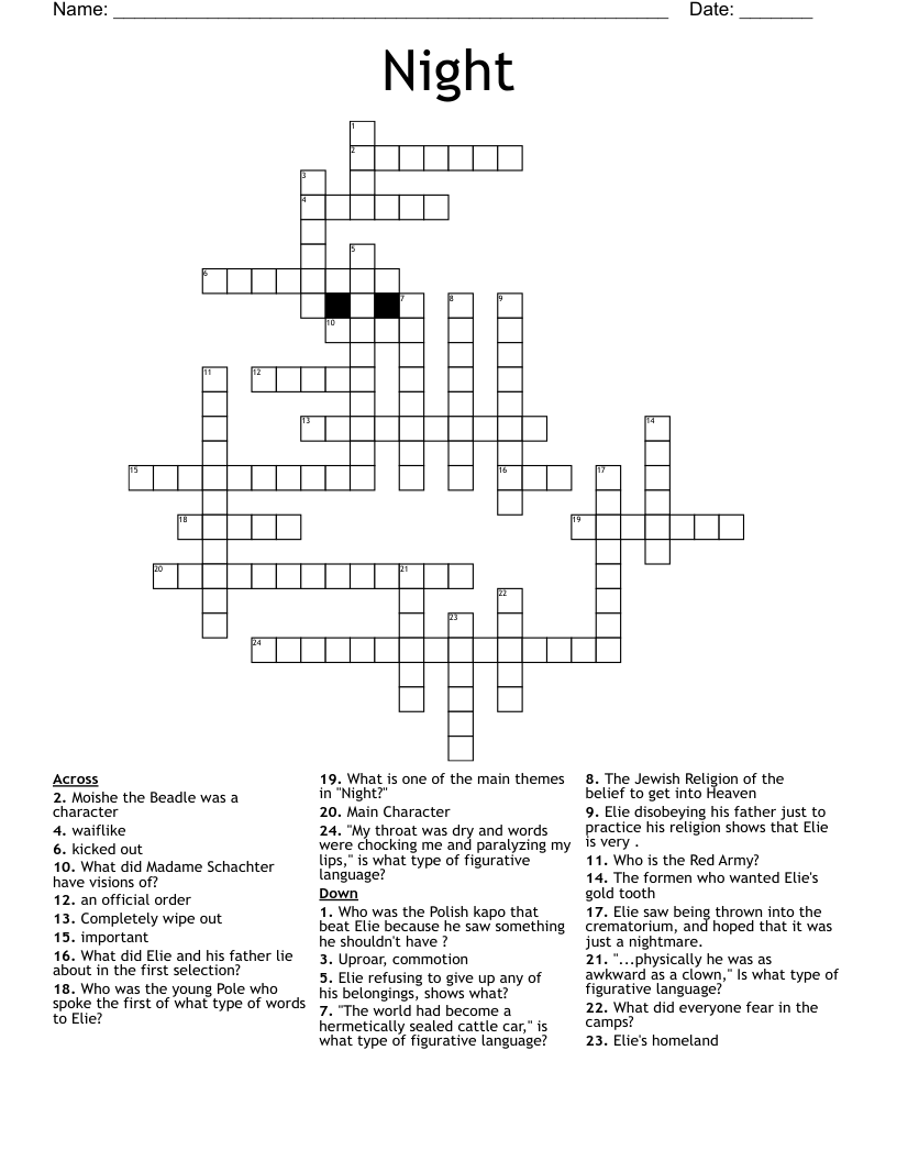 Night Crossword