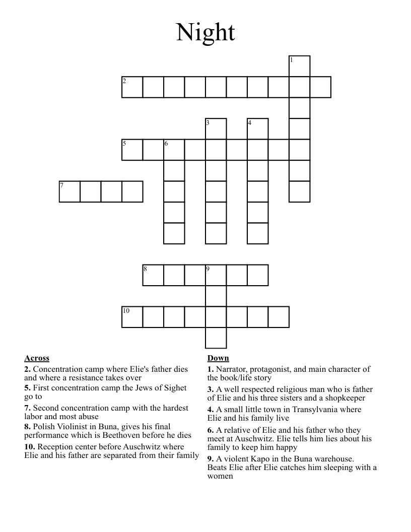 Night Crossword