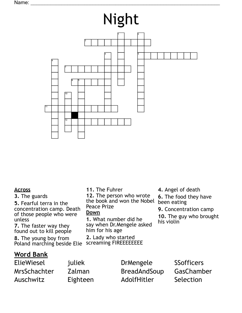 Night Crossword
