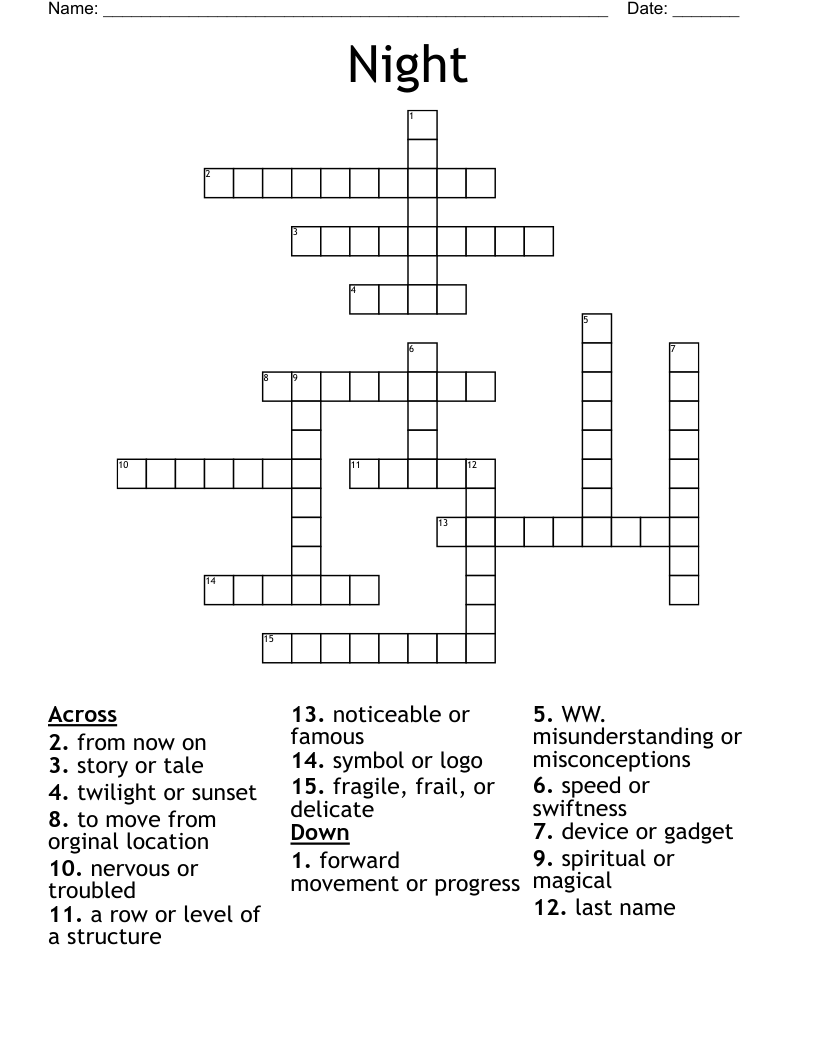 Night Crossword