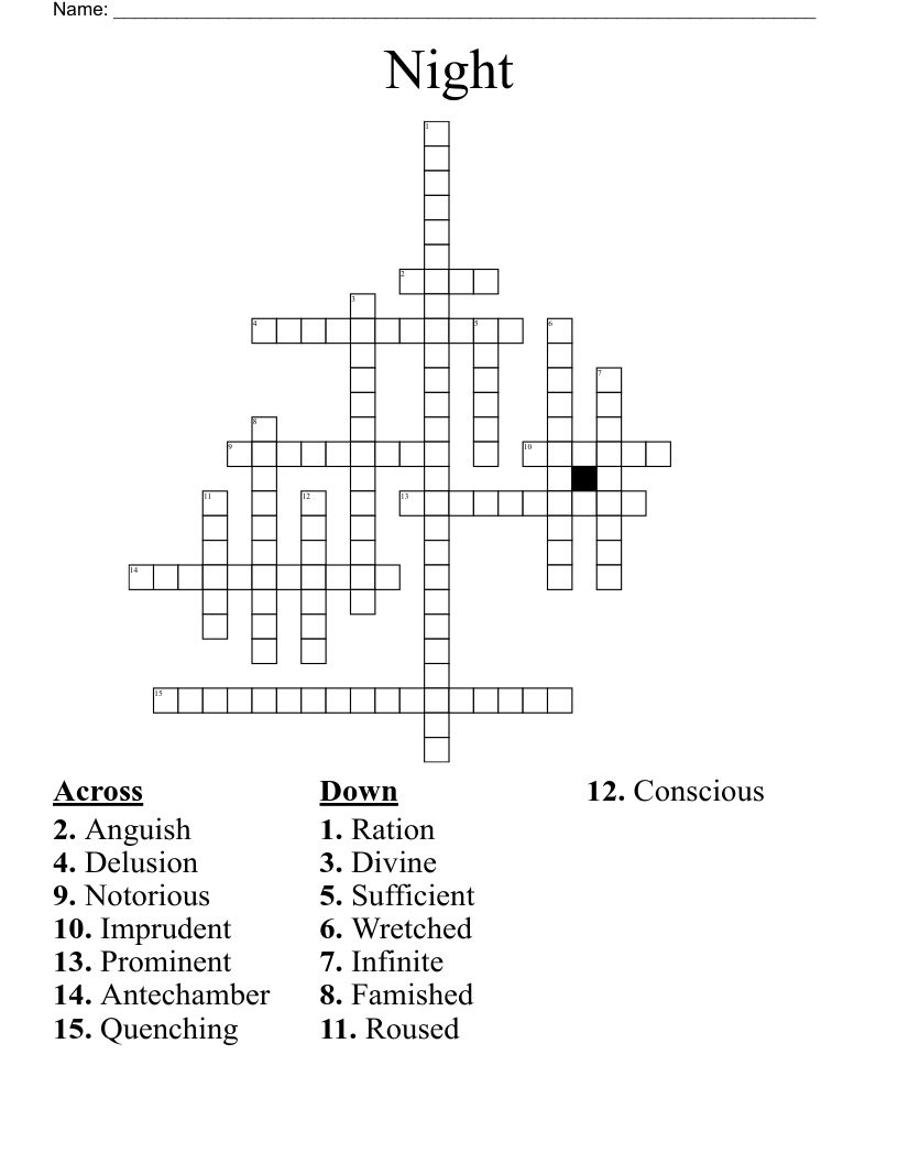 Night Crossword