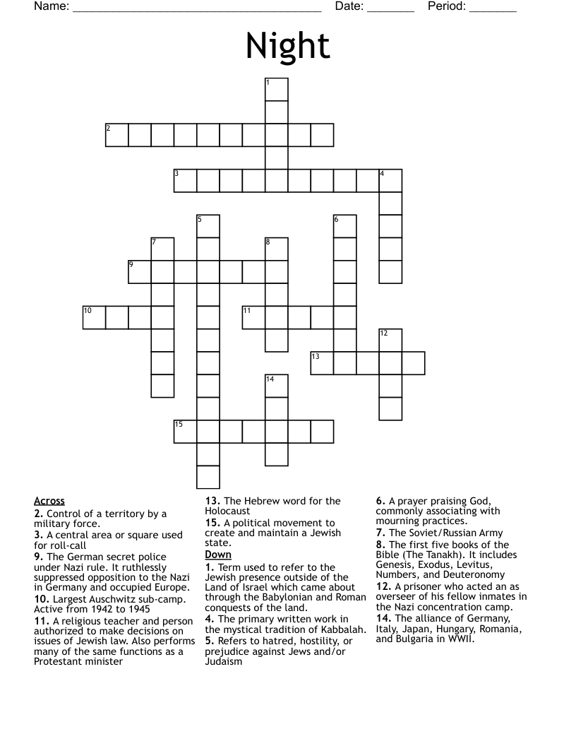 Night Crossword