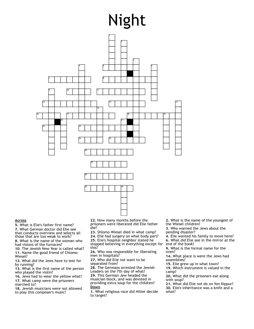 Night Crossword