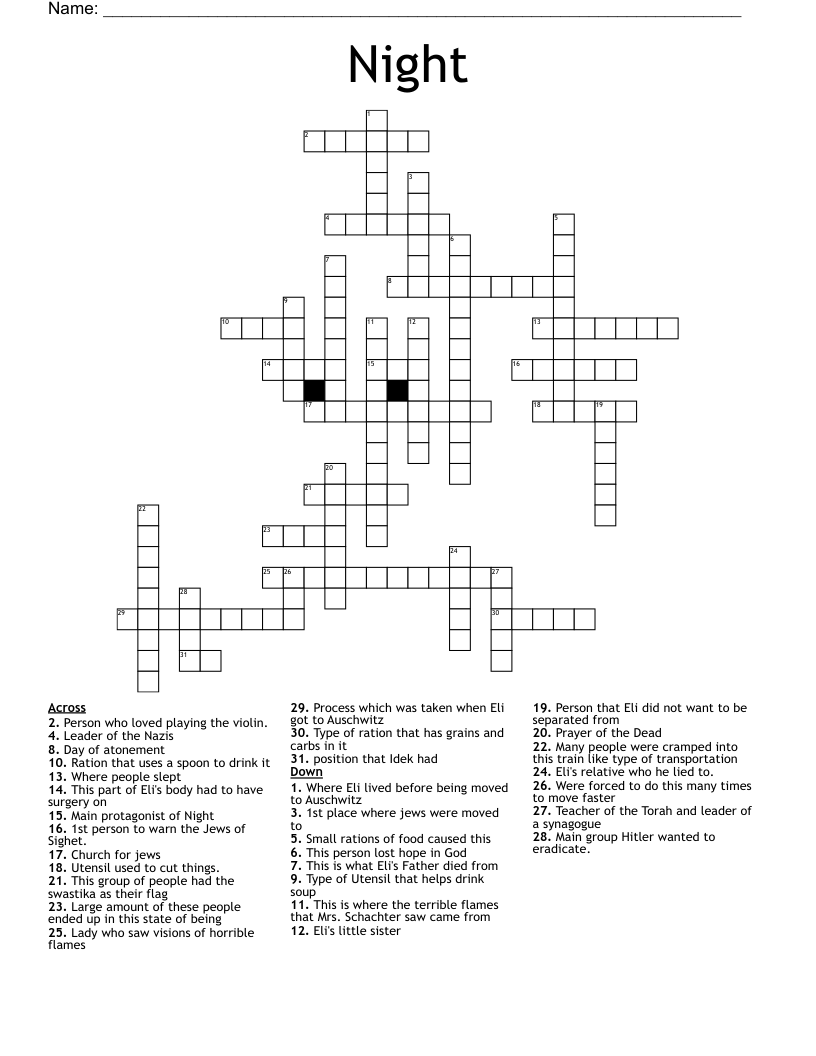 Night Crossword