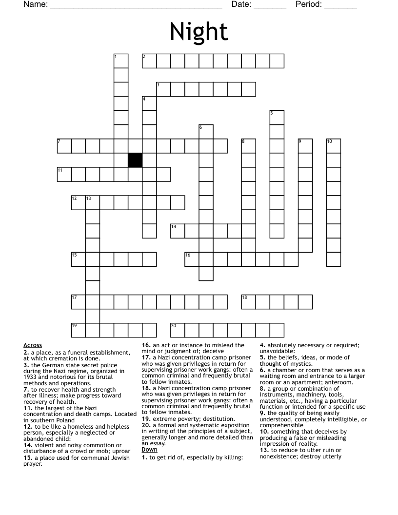 Night Crossword