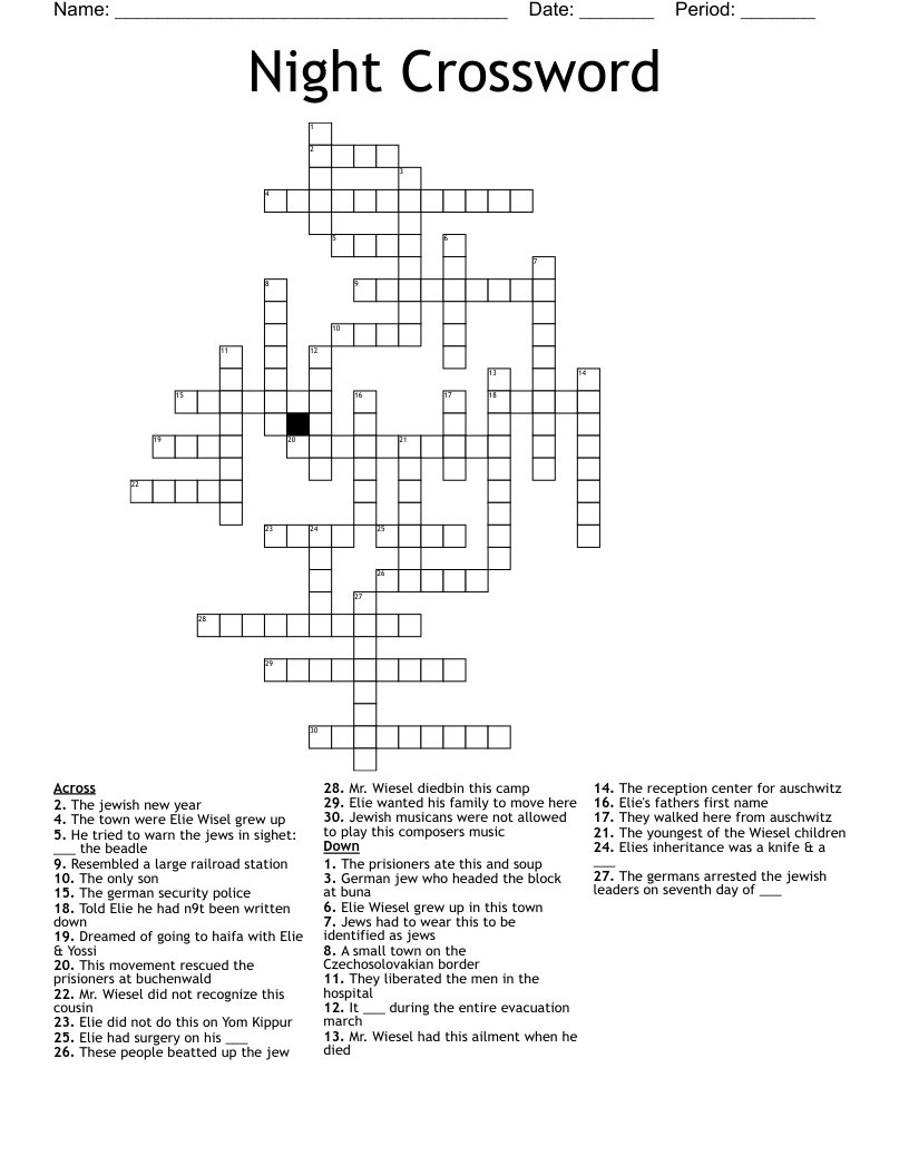Night Crossword