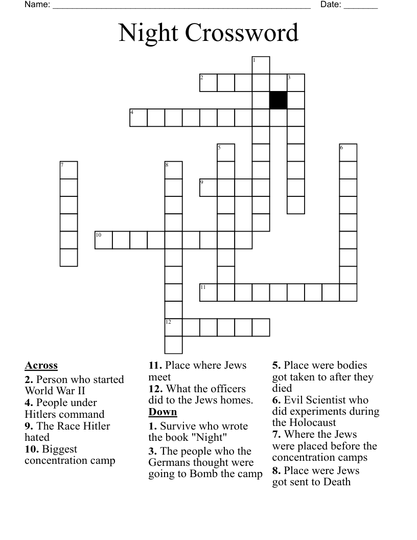 Night Crossword