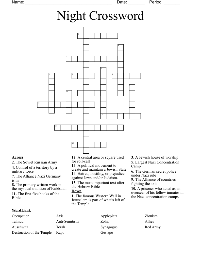 Night Crossword