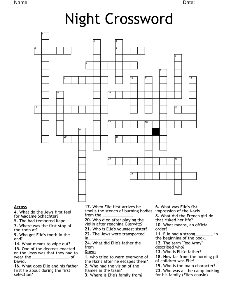Night Crossword