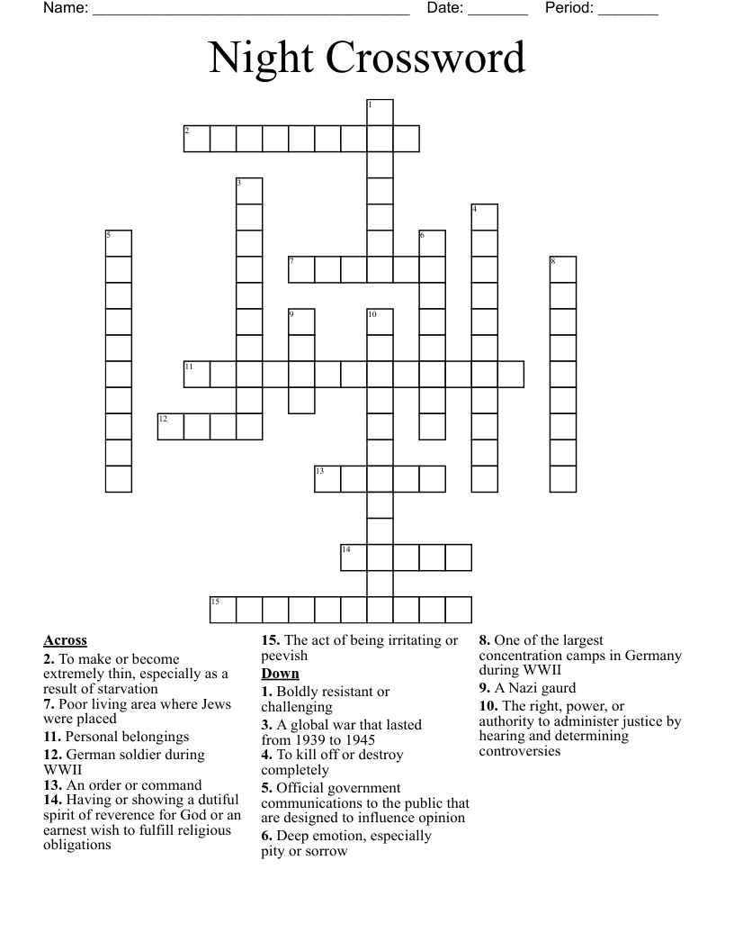 Night Crossword